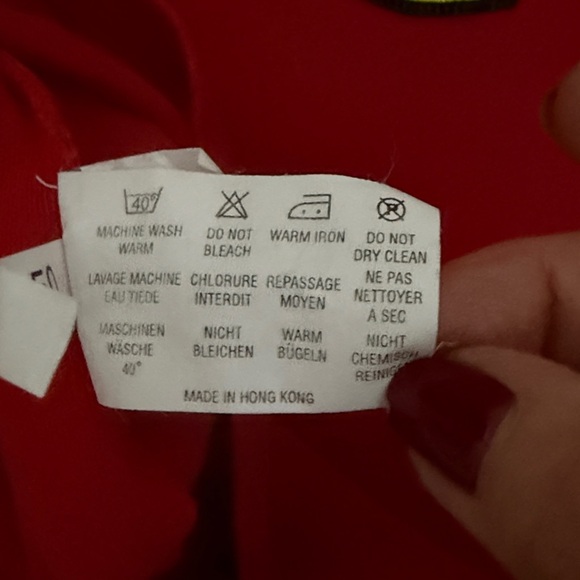 Ferrari Red V-Neck Top with Logo - Picture 8 of 8